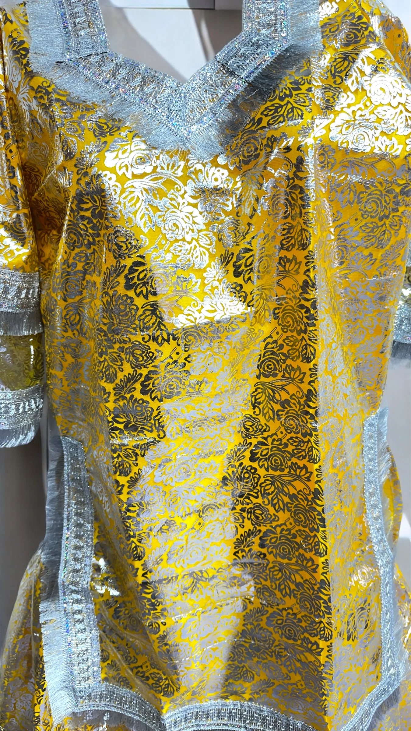 Yellow Chhaapa Sharara/Garara for haldi